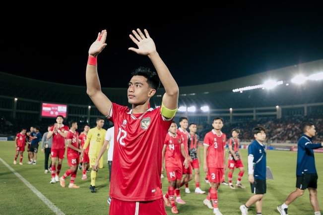 Pratama Arhan di Timnas Indonesia. (Instagram @pratamaarhan8)